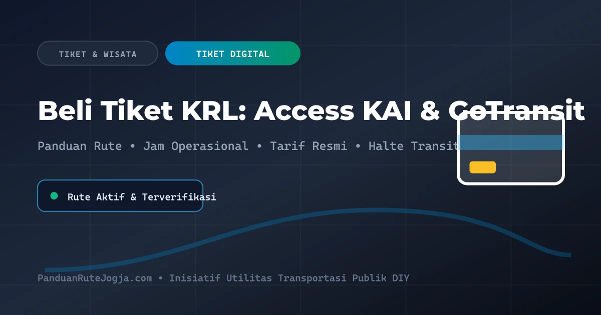 Cara Membeli Tiket KRL Jogja-Solo Menggunakan Aplikasi Access by KAI & GoTransit