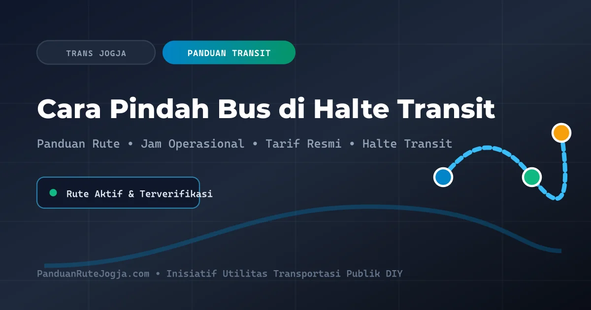Cara Transit dan Pindah Bus Trans Jogja di Halte Portabel & Permanen