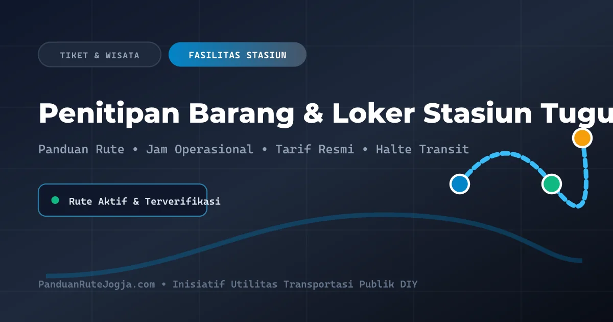 Jam Buka & Fasilitas Penitipan Barang di Stasiun Tugu Yogyakarta